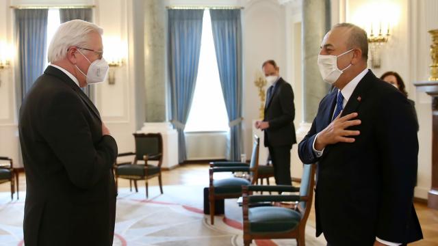 Bakan Çavuşoğlu, Almanya Cumhurbaşkanı ile görüştü