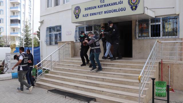 Yozgatta inşaat malzemesi çaldığı iddia edilen 5 şüpheli yakalandı
