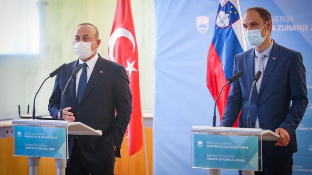 Bakan Çavuşoğlu Slovenyada