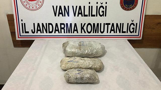 Vanda bir arazide 5 kilogram esrar bulundu
