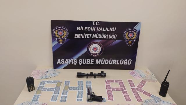 Bilecikte evde kumar oynayan 10 kişiye para cezası uygulandı