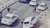 Yahudi yerleşimcinin aracıyla Filistinliyi ezdiği an kamerada