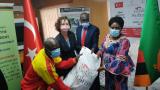 TİKA, Zambiya'da sellerden zarar gören ailelere gıda yardımı yaptı