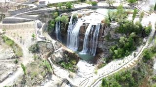 Tortum Şelalesi yeni çehresiyle ziyaretçilerini bekliyor