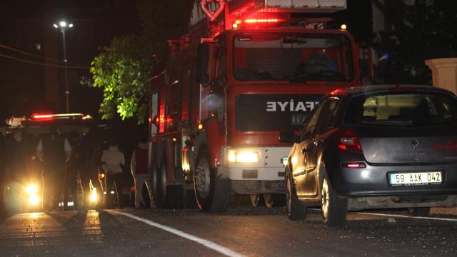 Tekirdağda bir garajda yangın çıktı