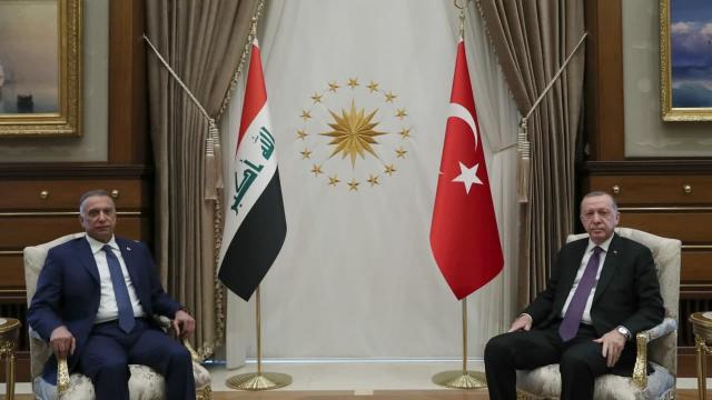 Cumhurbaşkanı Erdoğan Irak Başbakanı Kazımi ile görüştü