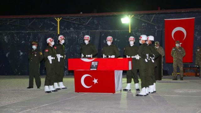 Şehit Yasin Özdamarın cenazesi memleketine uğurlandı