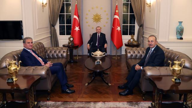 Cumhurbaşkanı Erdoğan, Pakistan Dışişleri Bakanı Kureyşiyi kabul etti