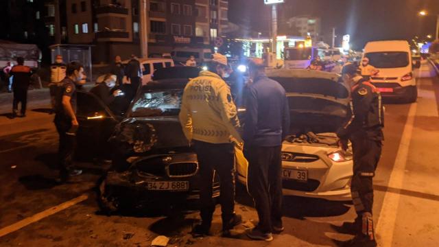 Dur ihtarına uymayan sürücü, kaza yapınca yakalandı