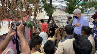 Volkan Bozkır, Arakanlı Müslümanları ziyaret etti