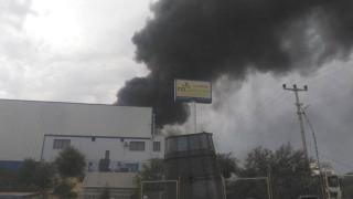 Mersin'de fabrika yangını