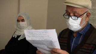 İkna üzerine aşı olan 86 yaşındaki Ozan Mehmet’ten teşekkür şiiri