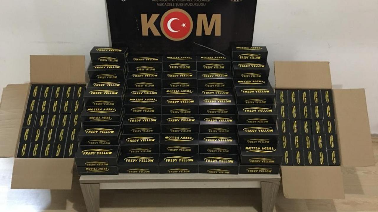 Tekirdağ’da 50 bin bandrolsüz makaron ele geçirildi