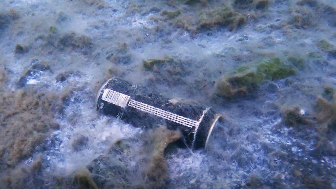 Denizin dibinde market arabası ve bisikletle de karşılaşılabiliyor