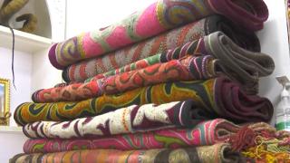 Kazakistan'ın 19'uncu yüzyıla ait el dokuması halıları