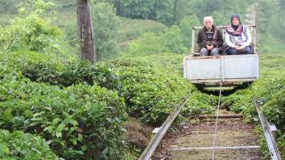 Evine araç yolu olmayınca raylı sistem kurdu