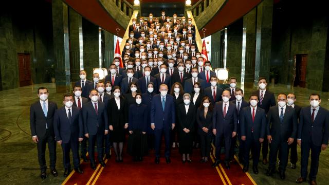 Cumhurbaşkanı Erdoğan kaymakam adaylarını kabul etti