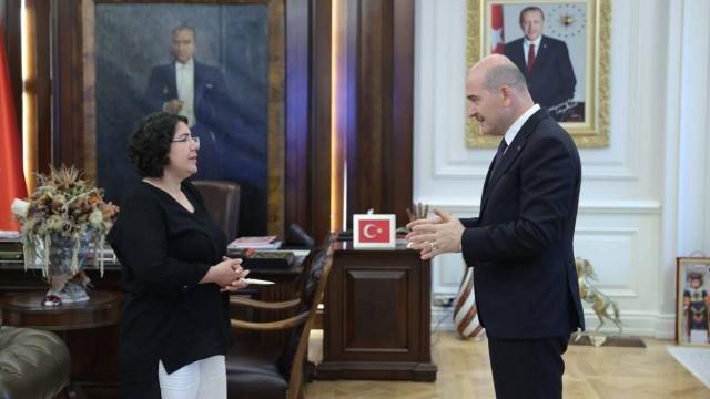 Kızı PKK tarafından kaçırılan Aktaştan, Bakan Soyluya ziyaret