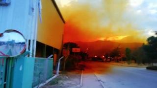 Fabrikada tank patladı, gökyüzünü asit bulutu kapladı