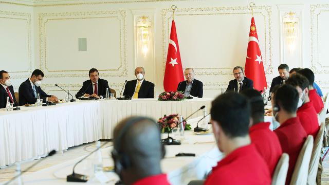 Cumhurbaşkanı Erdoğan, Anadolu Efesi kabul etti