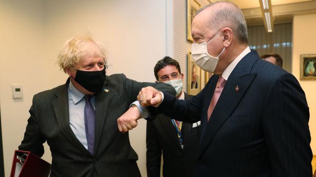 Cumhurbaşkanı Erdoğan, Johnson ile görüştü