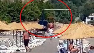 Marmaris'te helikopter plaja indi