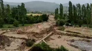 Yozgat'ta selin geliş anı ortaya çıktı