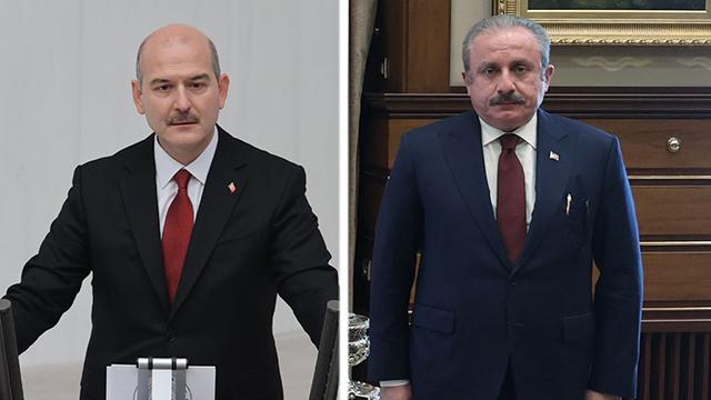 TBMM Başkanı Şentop, Bakan Soyluyu kabul etti