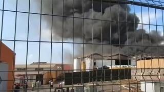 Osmaniye'de fabrika yangını