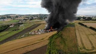 Çatalca'da imalathane yangını