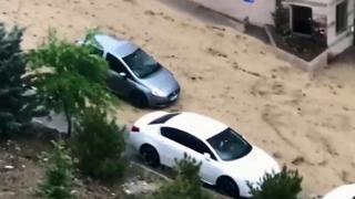 Ankara'da sağanak hayatı olumsuz etkiledi