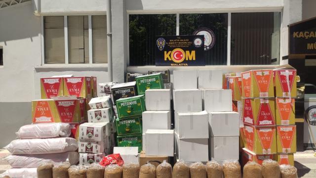 Malatyada 1 milyon 244 bin kaçak makaron ele geçirildi