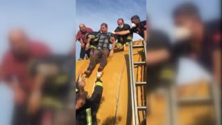 Girdikleri su kazanında bayılan iki işçi kurtarıldı