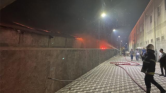 Kahramanmaraşta fabrika yangını