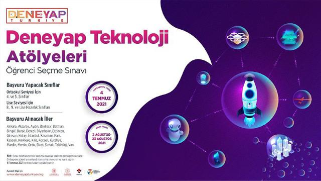 Deneyap Teknoloji Atölyeleri sınav başvuruları başladı