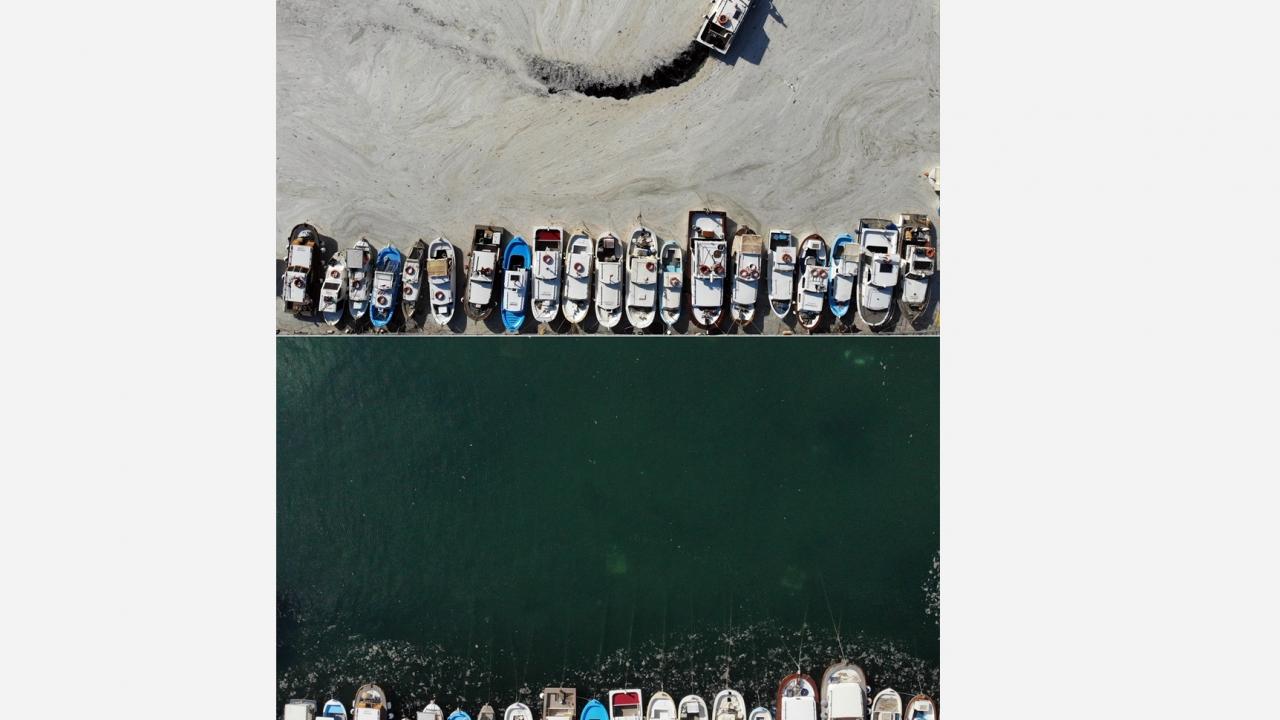 Fotoğrafta Çanakkale merkezindeki değişim görülüyor.