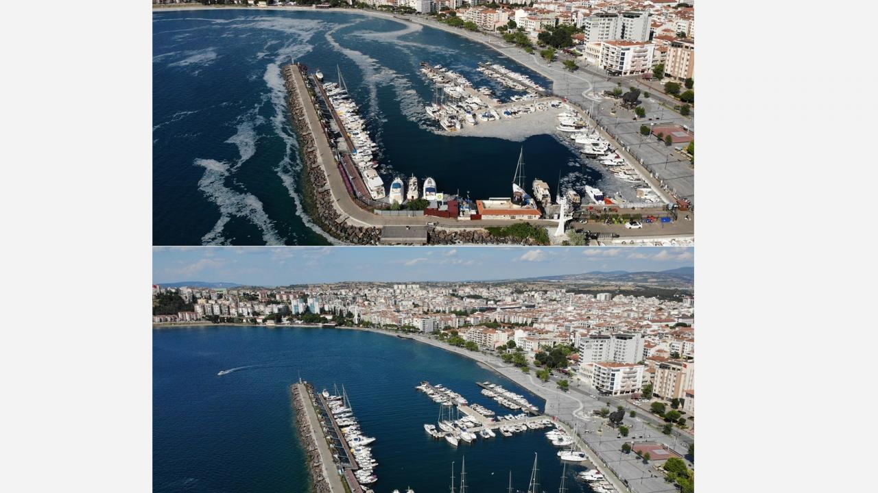 Fotoğrafta Çanakkale merkezindeki değişim görülüyor.