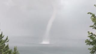 Bartın'da hortum kamerada