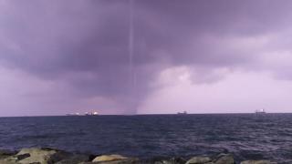 İskenderun Körfezi açıklarında hortum