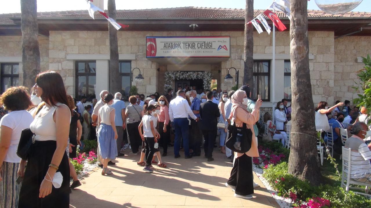 Silifke’de yenilenen Gazi Çiftliği Tarım Kredi Kooperatifi törenle tekrar hizmete açıldı