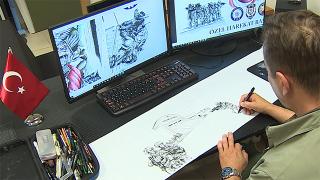 Çizim yeteneğiyle özel harekatçılara "sanal eğitim" sağlıyor