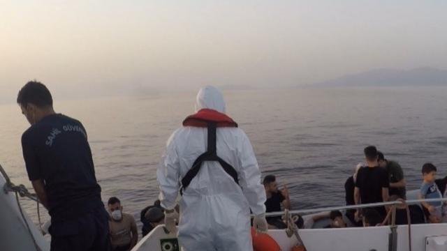 Bodrumda 25 göçmen kurtarıldı