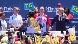 ABD'de en hızlı yeme yarışmasından "rekor" geldi