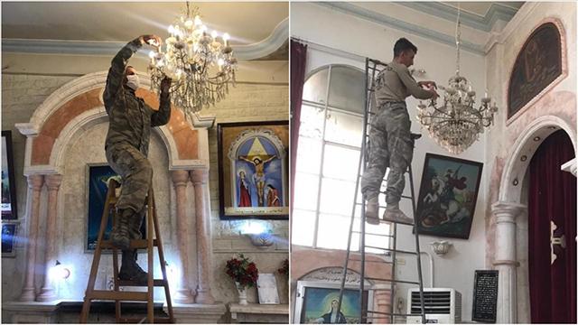 TSK, Rasulayndaki Martuma Süryani Ortodoks Kilisesini onardı