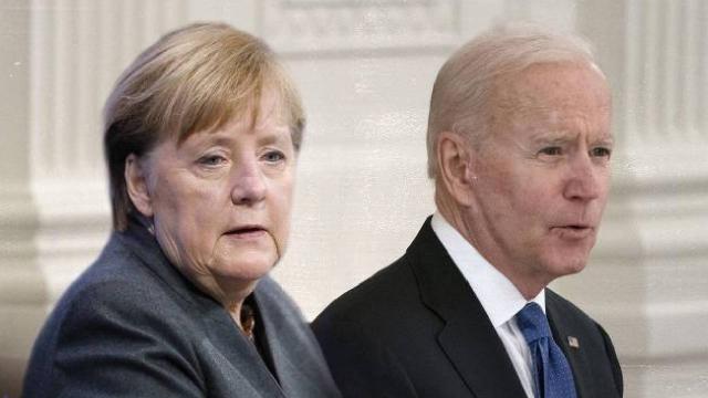 Biden ile Merkel Beyaz Sarayda bir araya geldi