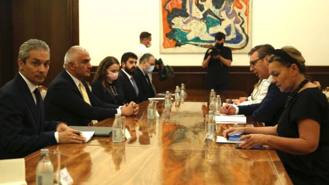 Kültür ve Turizm Bakanı Ersoyu Sırbistan Cumhurbaşkanı Vucic kabul etti