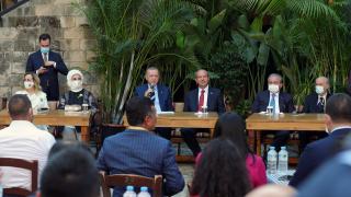 Cumhurbaşkanı Erdoğan KKTC'de gençlerle bir araya geldi