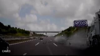 Makas atan araç faciaya neden oluyordu