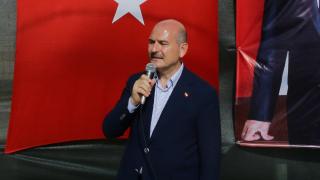 Bakan Soylu Zeytin Dalı bölgesinde güvenlik güçleriyle bayramlaştı