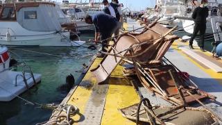 Denizden klozet de çıktı kanepe de